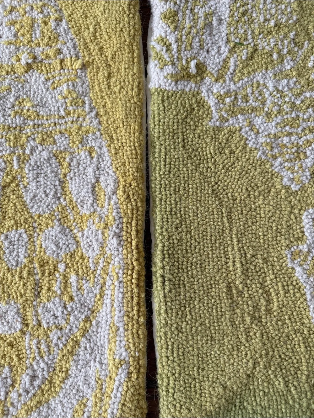Yellow Patterned Decorative pillow covers   (Pair)